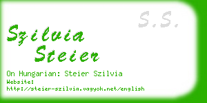 szilvia steier business card